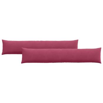 Sofakissen 2 pcs Weinrot 200 x 40 cm Cordstoff