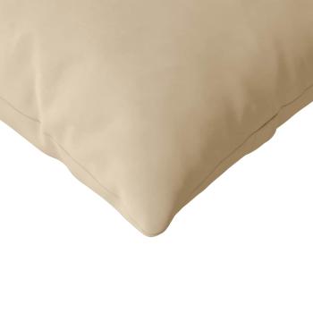 Sofa Kissen 2 pcs Creme 200 x 40 cm Stoff