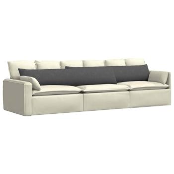 Sofakissen 2 pcs Dunkelgrau 200 x 40 cm Cordstoff