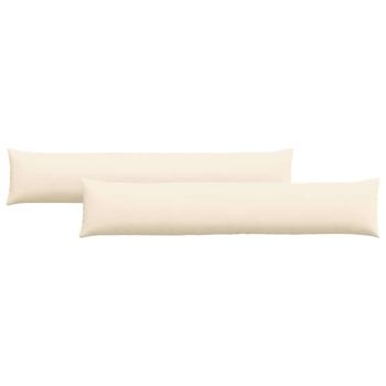 Sofakissen 2 pcs Creme 200 x 40 cm Cordstoff
