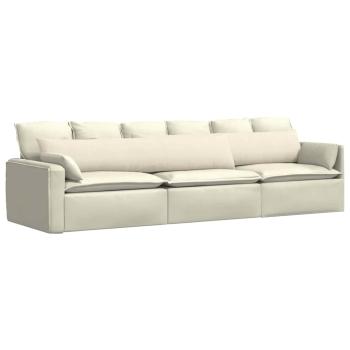 Sofakissen 2 pcs Creme 200 x 40 cm Cordstoff