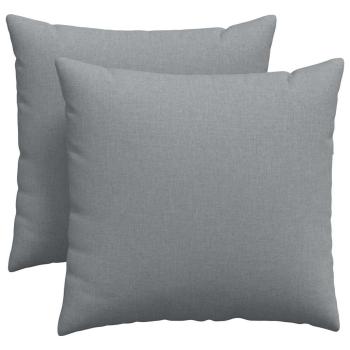 Sofakissen 2 pcs Hellgrau 45 x 45 cm Stoff