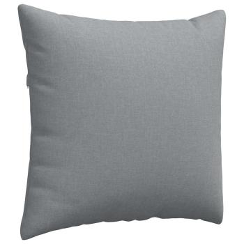 Sofakissen 2 pcs Hellgrau 45 x 45 cm Stoff