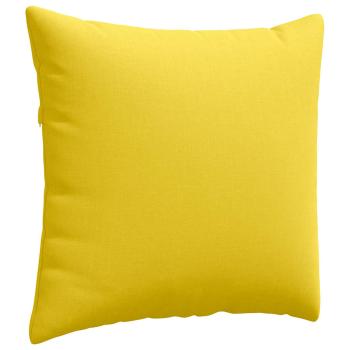 Sofakissen 2 pcs Helles Gelb 45 x 45 cm Stoff