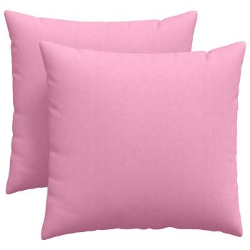 Sofakissen 2 pcs Rosa 45 x 45 cm Stoff