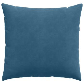 Sofakissen 2 Stück Blau 45 x 45 cm Cordstoff