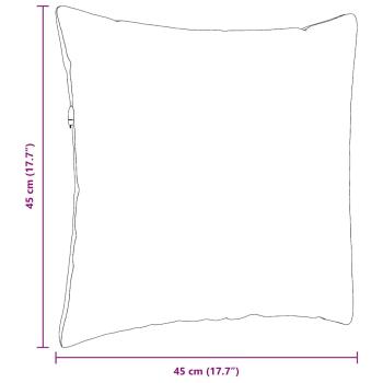 Sofakissen 2 pcs Braun 45 x 45 cm Cordstoff