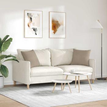 Sofa Kissen 2 pcs Taupe 45 x 45 cm Stoff