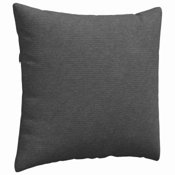 Sofakissen 2 Stück Dunkelgrau 45 x 45 cm Cordstoff