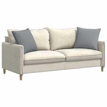Sofakissen 2 pcs Hellgrau 50 x 50 cm Stoff