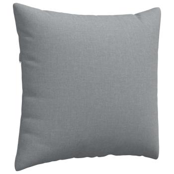 Sofakissen 2 pcs Hellgrau 50 x 50 cm Stoff