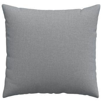 Sofakissen 2 pcs Hellgrau 50 x 50 cm Stoff