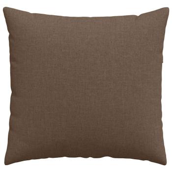 Sofakissen 2 Stk. Stoff Braun 50 x 50 cm