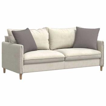 Sofakissen 2 pcs Taupe 50 x 50 cm Stoff