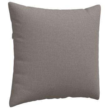 Sofakissen 2 pcs Taupe 50 x 50 cm Stoff