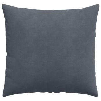 Sofakissen 2 pcs Dunkelgrau 50 x 50 cm Cordstoff