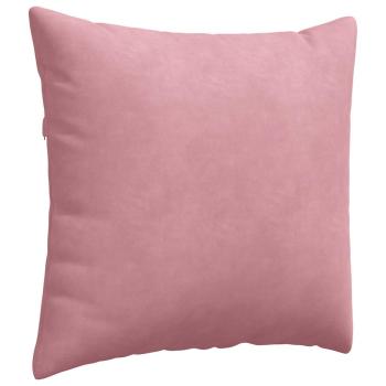 Sofakissen 2 pcs Rosa 50 x 50 cm Cordstoff