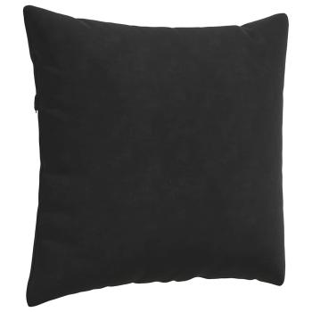 Sofakissen 2 pcs Schwarz 50 x 50 cm Cordstoff