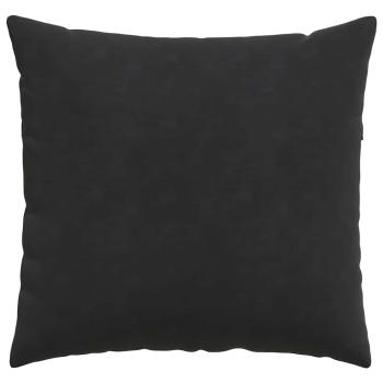 Sofakissen 2 pcs Schwarz 50 x 50 cm Cordstoff