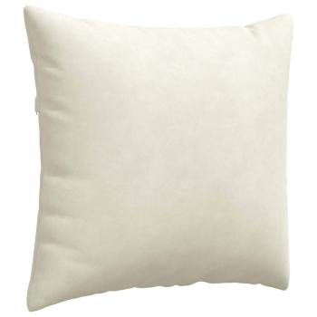 Sofakissen 2 pcs Creme 50 x 50 cm Cordstoff