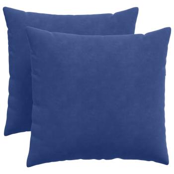 Sofakissen 2 pcs Polizeiblau 50 x 50 cm Cordstoff