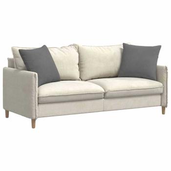 Sofa Kissen 2 pcs Dunkelgrau 50 x 50 cm Stoff