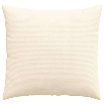 Sofakissen 2 Stück Creme 50 x 50 cm Cordstoff