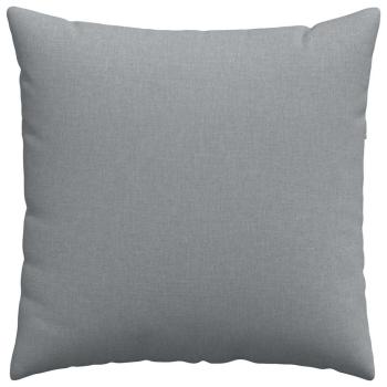 Sofakissen 2 Stk. Stoff Hellgrau 60 x 60 cm