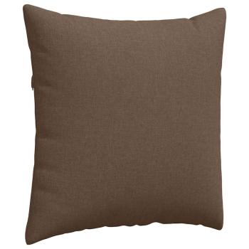 Sofakissen 2 Stk. Stoff Braun 60 x 60 cm