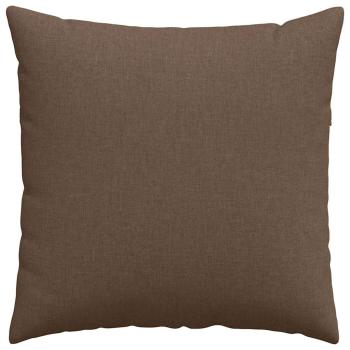 Sofakissen 2 Stk. Stoff Braun 60 x 60 cm