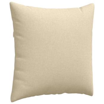 Sofakissen 2 pcs Creme 60 x 60 cm Stoff