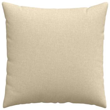 Sofakissen 2 pcs Creme 60 x 60 cm Stoff