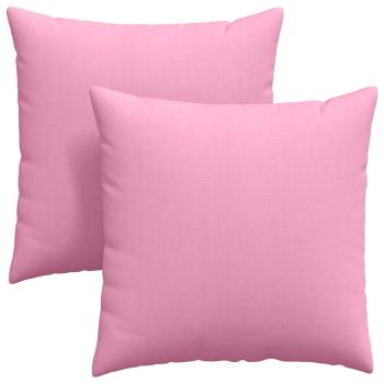 Sofakissen 2 pcs Rosa 60 x 60 cm Stoff