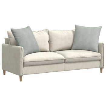 Sofakissen 2 pcs Hellgrau 60 x 60 cm Cordstoff