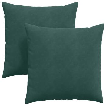 Sofakissen 2 pcs Dunkelgrün 60 x 60 cm Cordstoff