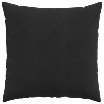 Sofakissen 2 pcs Schwarz 60 x 60 cm Cordstoff