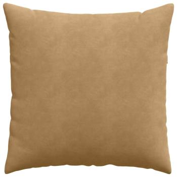 Sofakissen 2 pcs Braun 60 x 60 cm Cordstoff