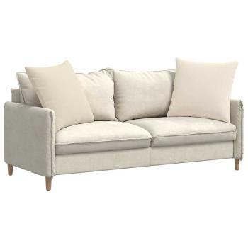 Sofa Kissen 2 pcs Beige 60 x 60 cm Stoff