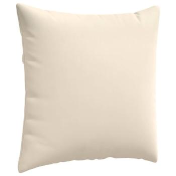 Sofa Kissen 2 pcs Beige 60 x 60 cm Stoff