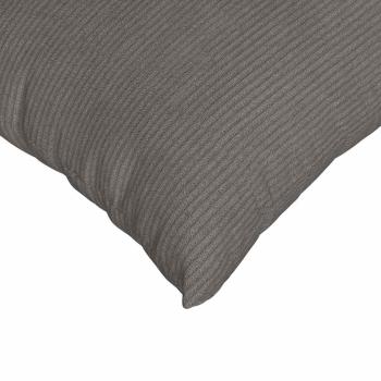 Sofakissen 2 pcs Hellgrau 60 x 60 cm Cordstoff