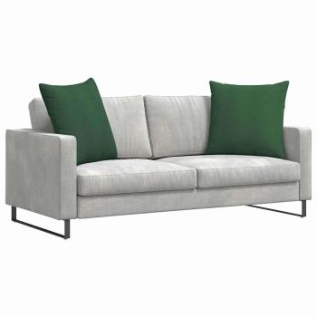 Sofakissen 2 stk. Cordstoff Dunkelgrün 60 x 60 cm
