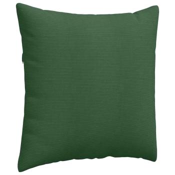 Sofakissen 2 stk. Cordstoff Dunkelgrün 60 x 60 cm