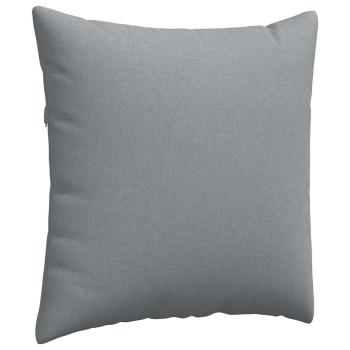 Sofakissen 2 pcs Hellgrau 80 x 80 cm Stoff