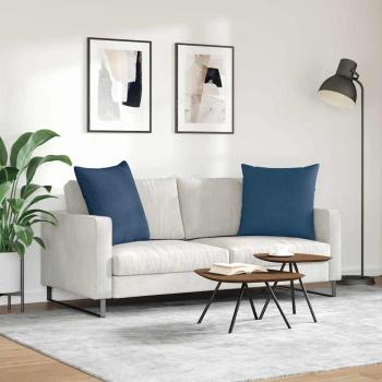 Sofakissen 2 pcs Blau 80 x 80 cm Stoff