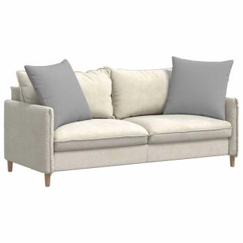 Sofakissen 2 stk. Stoff Wolkengrau 80 x 80 cm