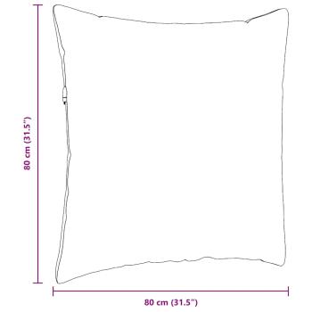 Sofakissen 2 pcs Blau 80 x 80 cm Cordstoff
