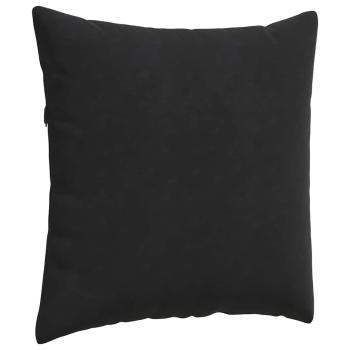 Sofakissen 2 pcs Schwarz 80 x 80 cm Cordstoff