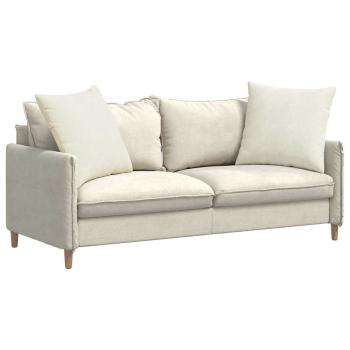 Sofakissen 2 pcs Creme 80 x 80 cm Cordstoff