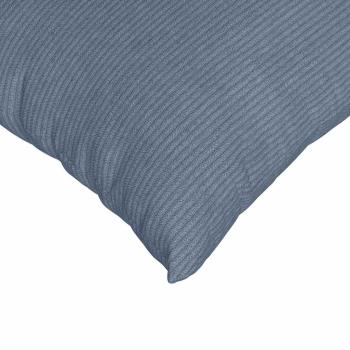 Sofakissen 2 Stück Blau 80 x 80 cm Cordstoff
