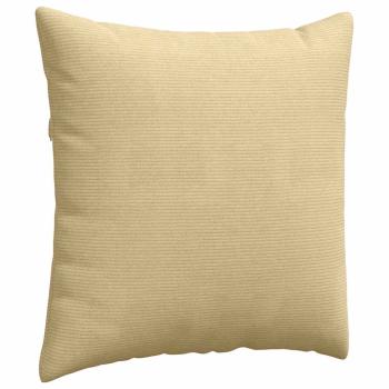 Sofakissen 2 Stück Grau-Grün 80 x 80 cm Cordstoff